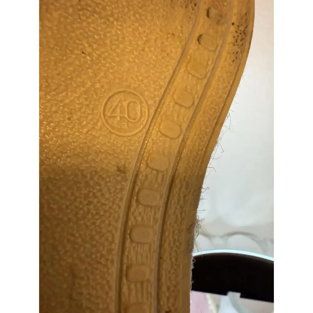 Verbenas‎ CRUZ Pink Size 9 Suede D'Orsay Peep Toe Espadrille Flats